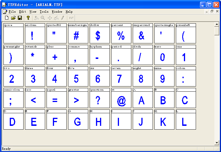 TTFEditor 编辑器